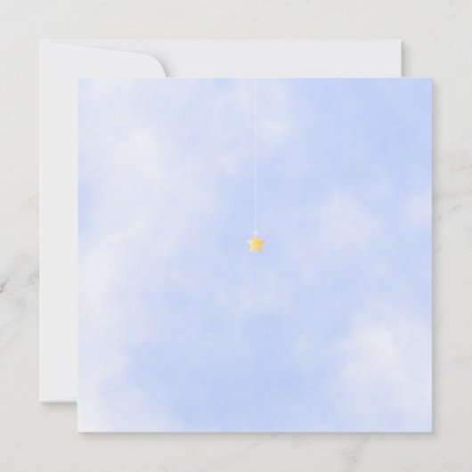 Koppels Baby shower Twinkle Twinkle Little Star Kaart (Achterkant)