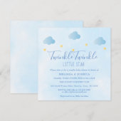 Koppels Baby shower Twinkle Twinkle Little Star Kaart (Voorkant / Achterkant)