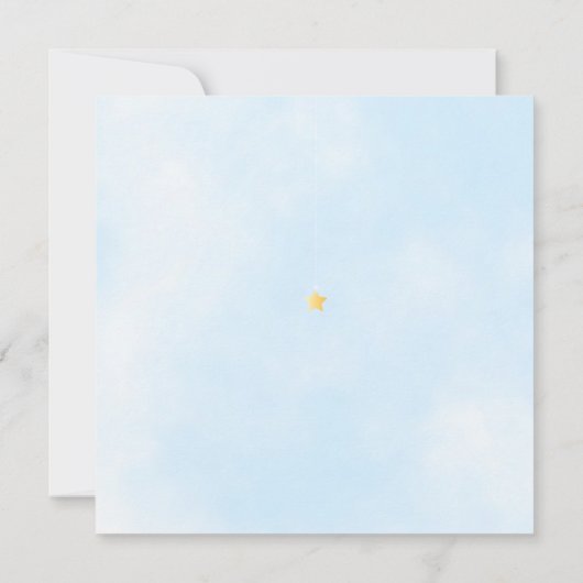 Koppels Baby shower Twinkle Twinkle Little Star Kaart (Achterkant)