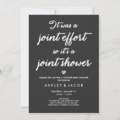 Koppels Baby shower uitnodiging Coed Shower Joint (Voorkant)