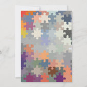 Koppels Baby shower Uitnodiging Ecru (Achterkant)