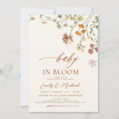 Koppels Baby shower Wildflower Baby in Bloom Kaart (Voorkant)