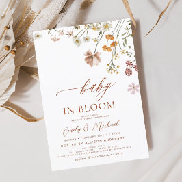 Koppels Baby shower Wildflower Baby in Bloom Kaart