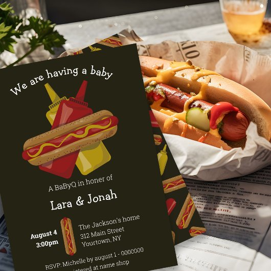 koppels BaByQ Baby shower Invitation Kaart