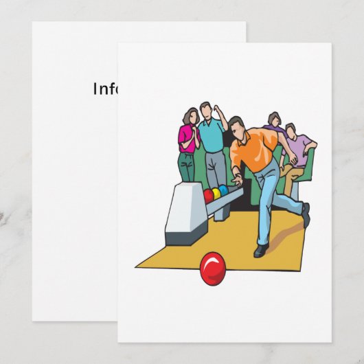 Koppels Bowling Kaart (Voorkant / Achterkant)