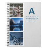 Koppels BUCKET LIST Foto Collage Pas getrouwd Jour Notitieboek (Voorkant)