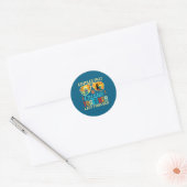 Koppels Cruisen Samen Blijven Samen Ronde Sticker (Envelop)