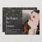 Koppels Definitie kerstfoto van Chalkboard Feestdagenkaart (Voorkant / Achterkant)