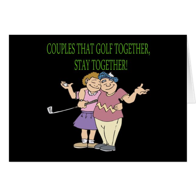 koppels die samen Golf blijven (Voorkant Horizontaal)