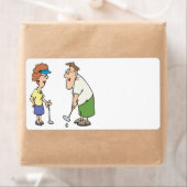 koppels die samen Golf blijven Etiket (Insitu)