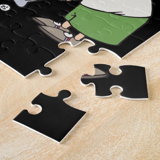 koppels die samen Golf blijven Legpuzzel (Zijkant)