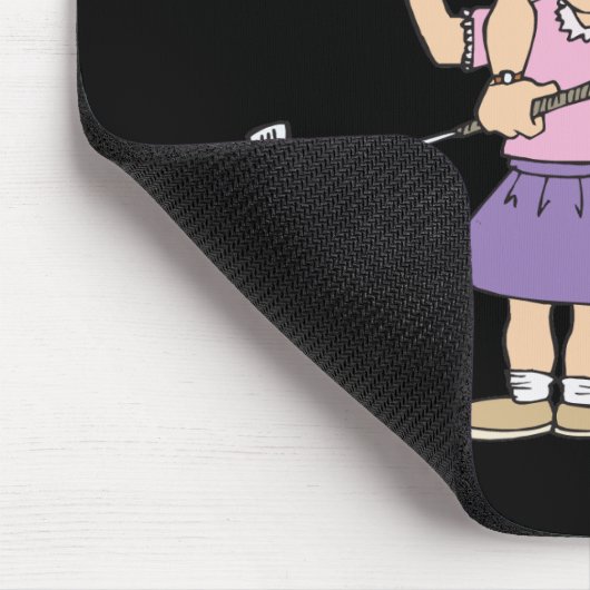 koppels die samen Golf blijven Muismat (Hoek)