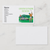 koppels die samen Golf blijven Visitekaartje (Voorkant / Achterkant)