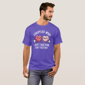 Koppels Die Samen Vliegen Blijven Samen - Grappig T-shirt (Voorkant volledig)