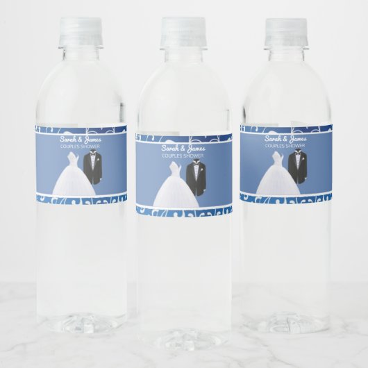 Koppels Douche Bruiloft Favor Water Fles Labels Waterfles Etiket (Flessen)