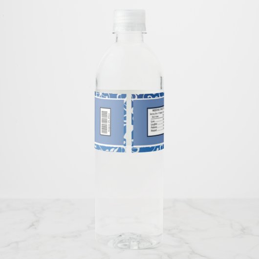 Koppels Douche Bruiloft Favor Water Fles Labels Waterfles Etiket (Achterkant)