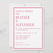 Koppels Douche Eenvoudige Moderne Hexagon Geometri Kaart (Voorkant)