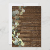 Koppels Douche Eucalyptus groen rustiek hout Kaart (Achterkant)