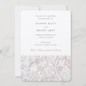 Koppels douche klassieke gouden lelie elegante pas kaart (Voorkant)