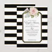 Koppels Douche Script Typografie Modern Art Deco Kaart (Voorkant / Achterkant)