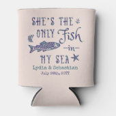 Koppels echtgenoot vrouw schattig bijpassende crui blikjeskoeler (Voorkant)