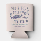 Koppels echtgenoot vrouw schattig bijpassende crui blikjeskoeler (Achterkant)