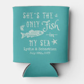 Koppels echtgenoot vrouw schattig bijpassende crui blikjeskoeler (Voorkant)