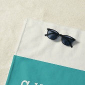 Koppels echtgenoot vrouw schattig bijpassende crui strandlaken (In situ)