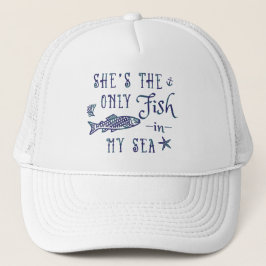 Koppels echtgenoot vrouw schattig bijpassende crui trucker pet