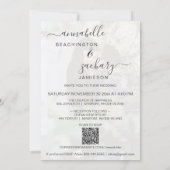 *~* Koppels FOTO DIY RSVP + QR AR6 bruiloft uitnod Kaart (Achterkant)