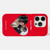 Koppels Foto in Hart Gepersonaliseerde Huwelijksre Case-Mate iPhone Case (Achterkant (horizontaal))