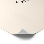 Koppels Foto Licht Bruin Weddenschap Welkomstteken Poster (Hoek)