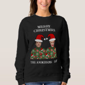 Koppels Foto Merry kerst Ugly Sweater (Voorkant)