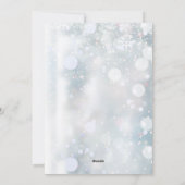 Koppels foto's Definitie Sneeuwvlokken Kerstmis Feestdagenkaart (Achterkant)