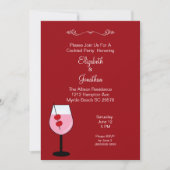 Koppels, gemengde Drink, cocktailparty-uitnodiging Kaart (Voorkant)