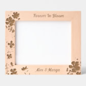 Koppels gepersonaliseerde gift Bloemen Houten geët Gegraveerde Lijstjes (Voorkant)