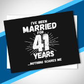 Koppels Getrouwd 41 Jaar Grappig 41e Trouwdag Briefkaart