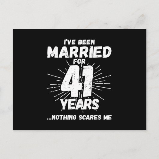 Koppels Getrouwd 41 Jaar Grappig 41e Trouwdag Briefkaart (Voorkant)