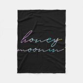 Koppels Getrouwd Matching Honeymoon Vakantie Honin Fleece Deken (Voorkant)