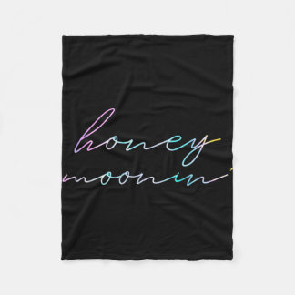 Koppels Getrouwd Matching Honeymoon Vakantie Honin Fleece Deken