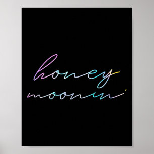Koppels Getrouwd Matching Honeymoon Vakantie Honin Poster