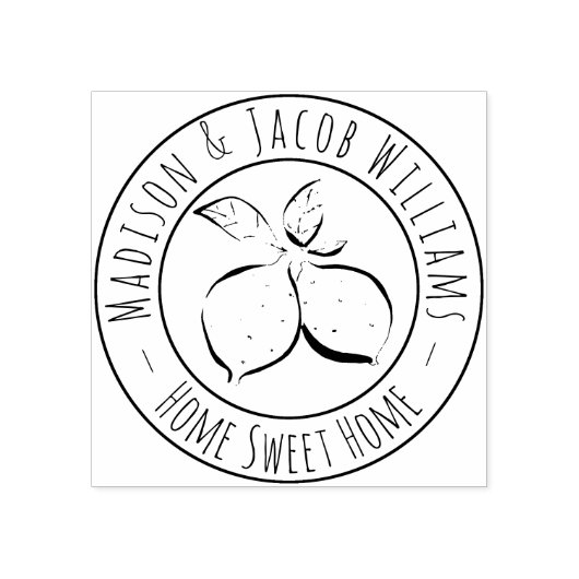 Koppels Home Lemons Wood Art Stempel (Afrduk)