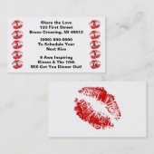 koppels houden Romance in levende Punch-kaarten li Klantenkaartje (Voorkant / Achterkant)