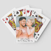 Koppels Ik ben Winnen Quote Custom Photo Jubileum Pokerkaarten (Achterkant)