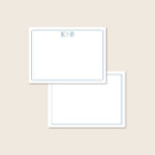 Koppels Initialen Monogram Briefpapier Notitiekaartje