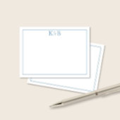 Koppels Initialen Monogram Briefpapier Notitiekaartje