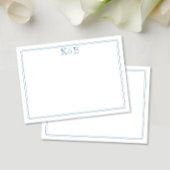 Koppels Initialen Monogram Briefpapier Notitiekaartje