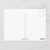 Koppels Initialen | Subtiele Roze Gradiënt Briefkaart (Achterkant)