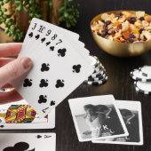 Koppels Initialen Trouwfoto Monogram Pokerkaarten (Insitu)
