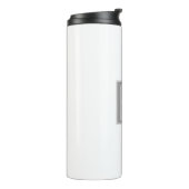 Koppels inspringen of andere tekst | Wit en grijs Thermosbeker (Gedraaid links)